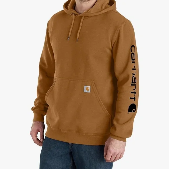 Carhartt Men's Loose Fit Midweight Logo Sleeve Graphic Sweatshirt - Picture 2 of 3